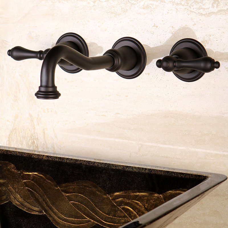 Kingston Brass Vintage Wall Mounted Bathroom Faucet & Reviews | Wayfair